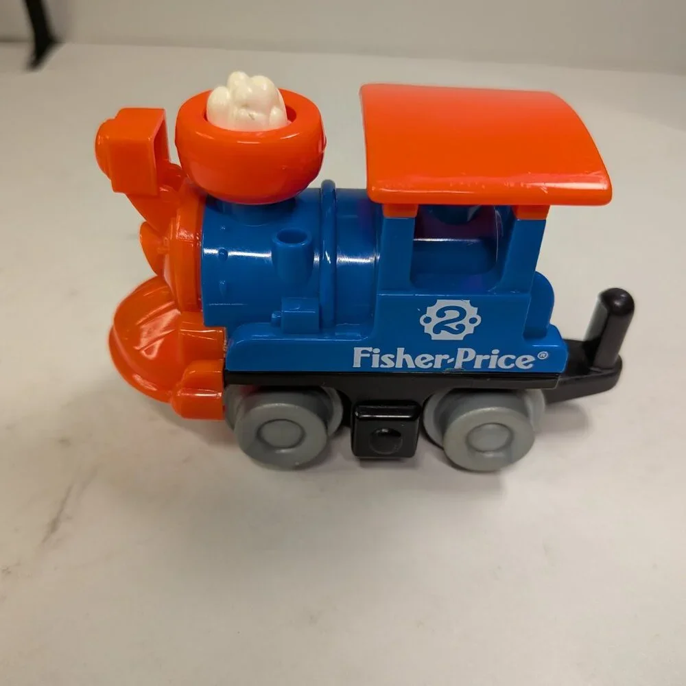 Fisher Price Train #2 Choo Choo Circus Toy 1992 with smoke movement railroad